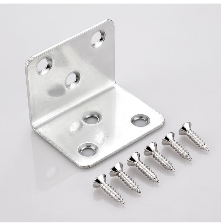 7厚大角码90度直角固定器角铁l型三角支架层板托家具连接片配件 50只