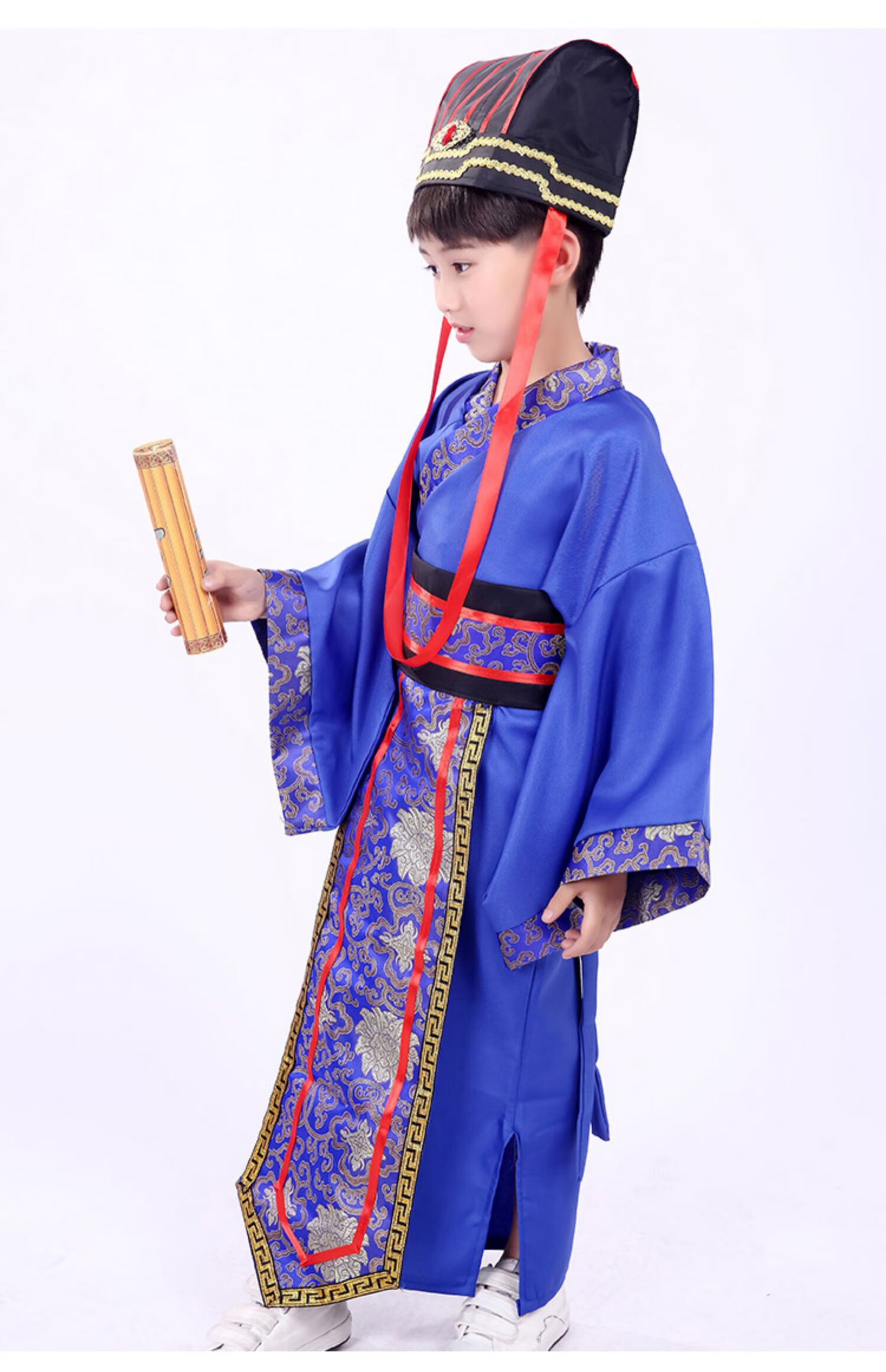 儿童三国演义演出服春秋汉服男童课本剧古装服装诸葛亮曹操鲁肃男女童