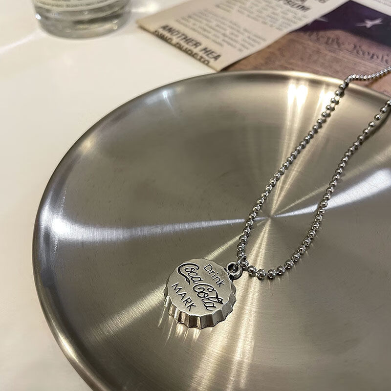 10042340884879商品名称:梦蔻 可乐瓶盖子项链女嘻哈蹦迪毛衣链新款潮