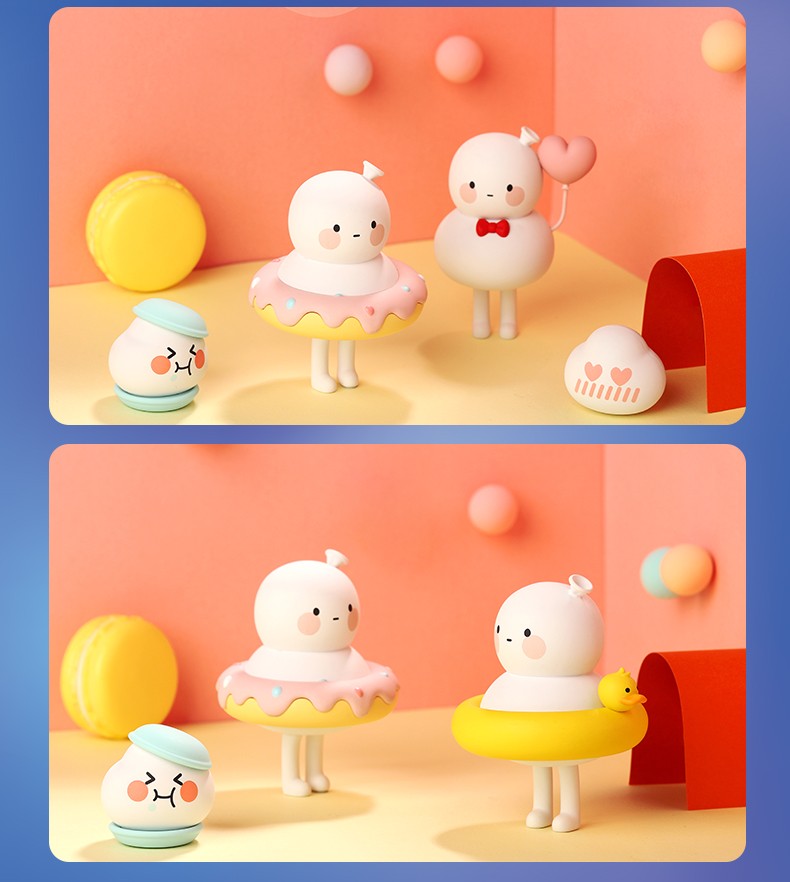 气球人系列盲盒公仔 单个盲盒随机发不指定 游泳【图片 价格 品牌