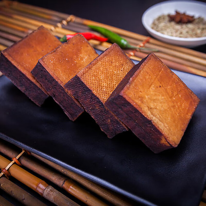湖南湘西土特产怀化安江豆腐农家自制腊豆香干柴火传统烟熏腊贵州200g