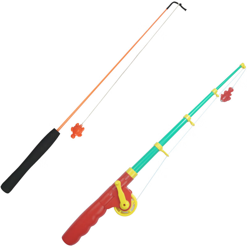 定制儿童钓鱼玩具磁性鱼竿仿真伸缩磁力鱼竿宝宝钓金鱼竿配件广场摆摊