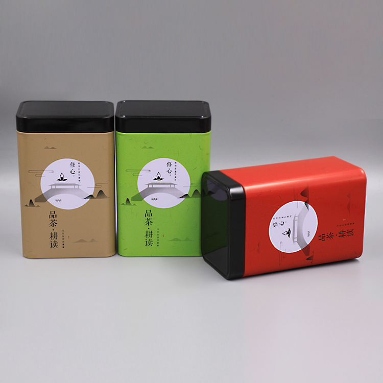 盒子包装盒空礼盒绿茶存茶叶罐铁罐ht 88-67-150龙井茶(绿色约二两