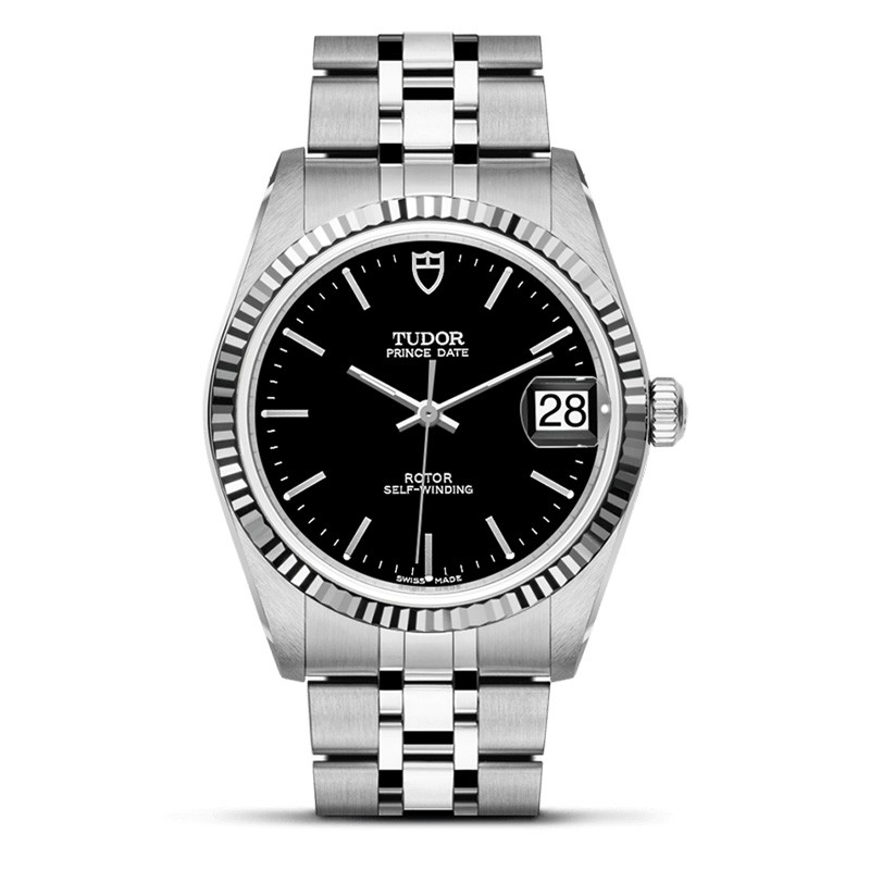 二手95新帝舵tudor王子系列自动机械男士手表74034黑盘钟表腕表奢侈品
