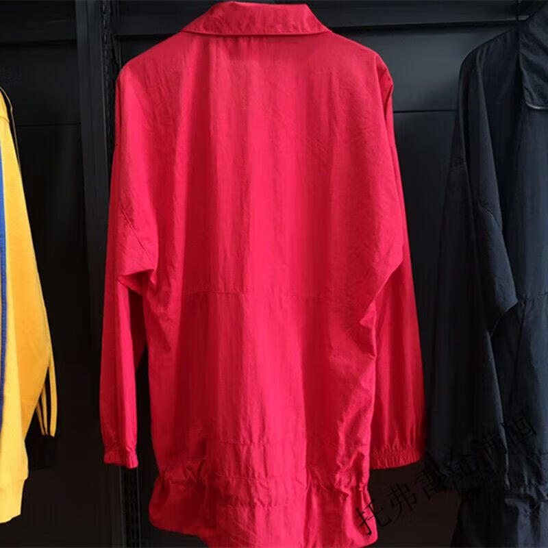 阿迪达斯官方旗舰春夏款网红三叶草同款冲锋衣女子杨幂同款大logo半