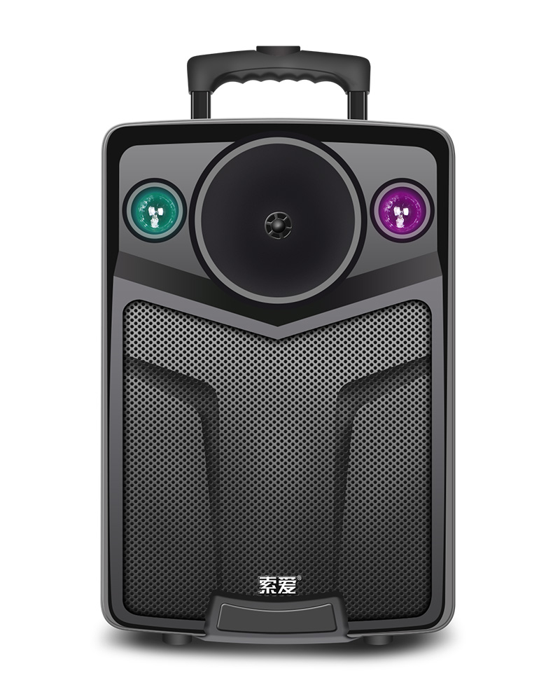 索爱大功率12吋广场舞音响k歌无线蓝牙带话筒大音量便携式移动大声音