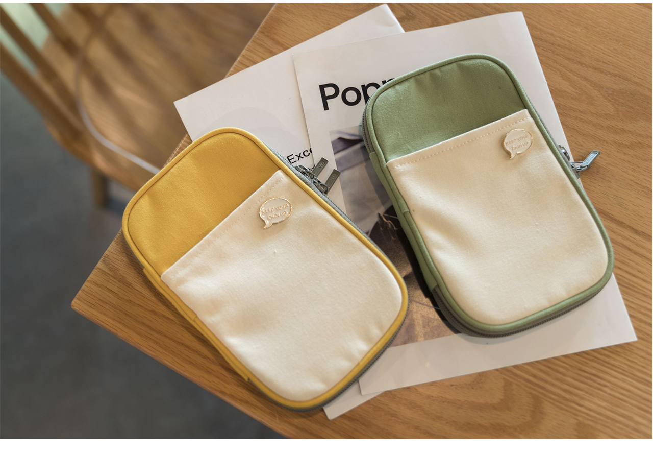 烧饼包手账包收纳包 学生笔袋大容量文具盒创意少女心可爱文具袋 芒果