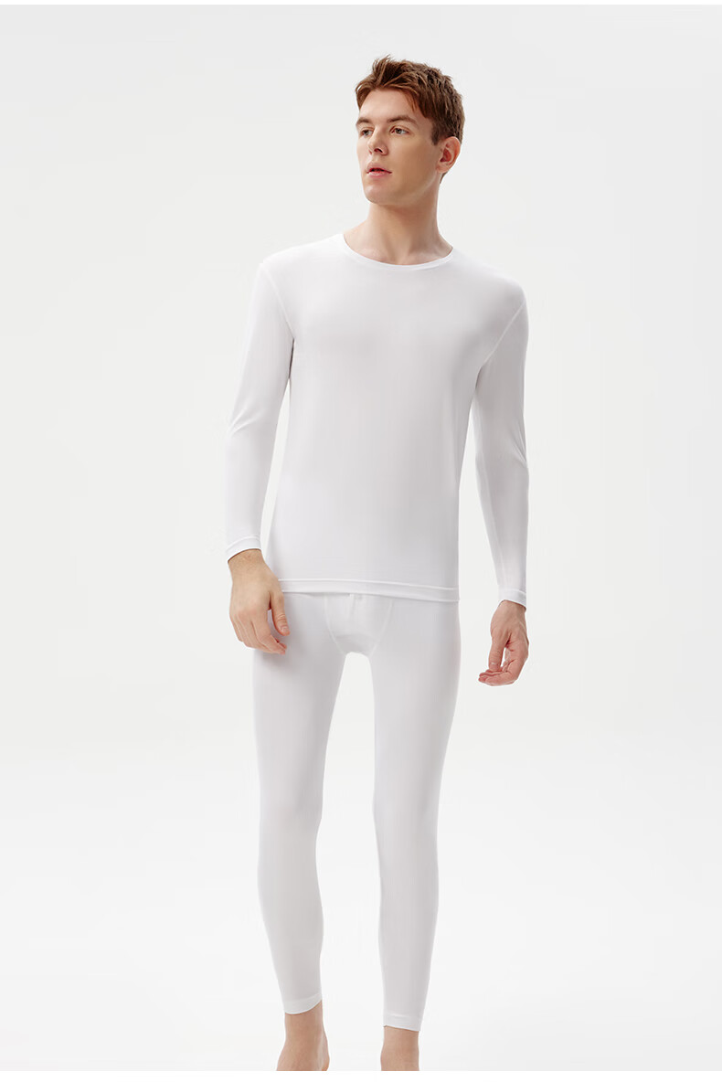 高品质三枪内衣100s超细高支莫代尔面料男士薄款保暖内衣套装秋衣秋裤