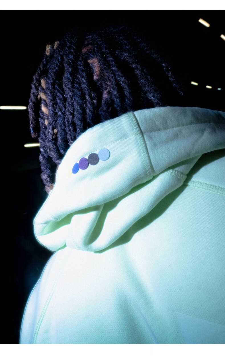 商场同款太平鸟男装pigalle联名卫衣时尚潮流上衣bybfb4z03荧光绿m