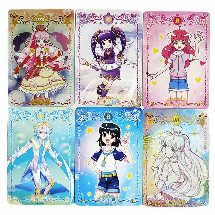 巴拉巴拉小魔仙卡片巴啦啦幻彩魔法变身游戏卡牌玩具礼物 随机20包100