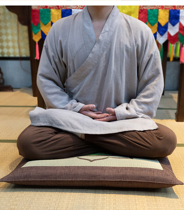 禅修拜佛跪垫磕头拜垫家用冥想祷告垫礼拜打坐禅垫佛前跪拜大蒲团