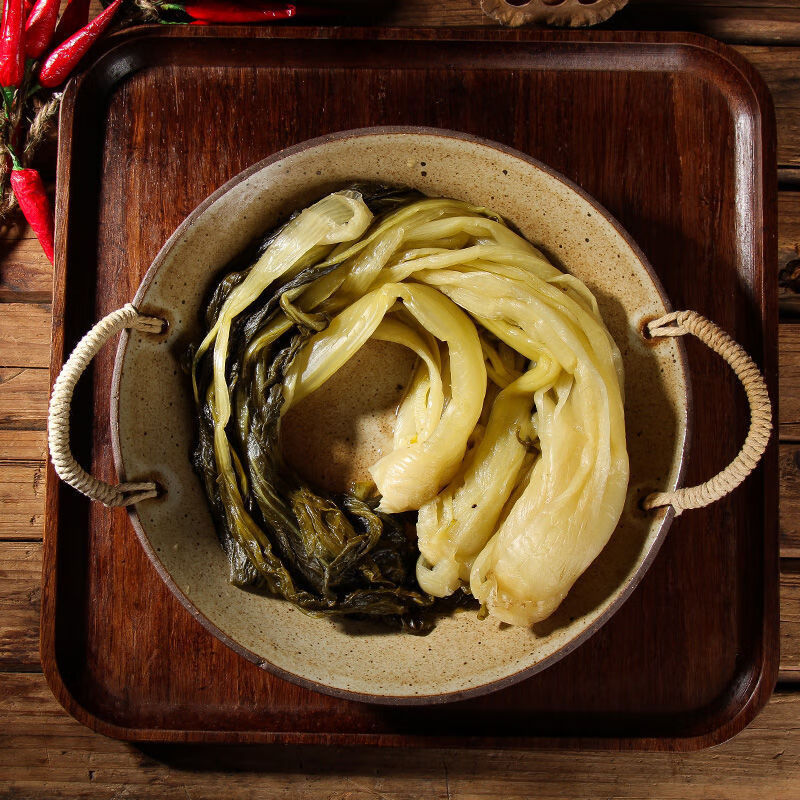 【宣城】腌白菜安徽特产酸腌菜长梗大白菜农家大缸咸菜雪菜雪里蕻 2斤