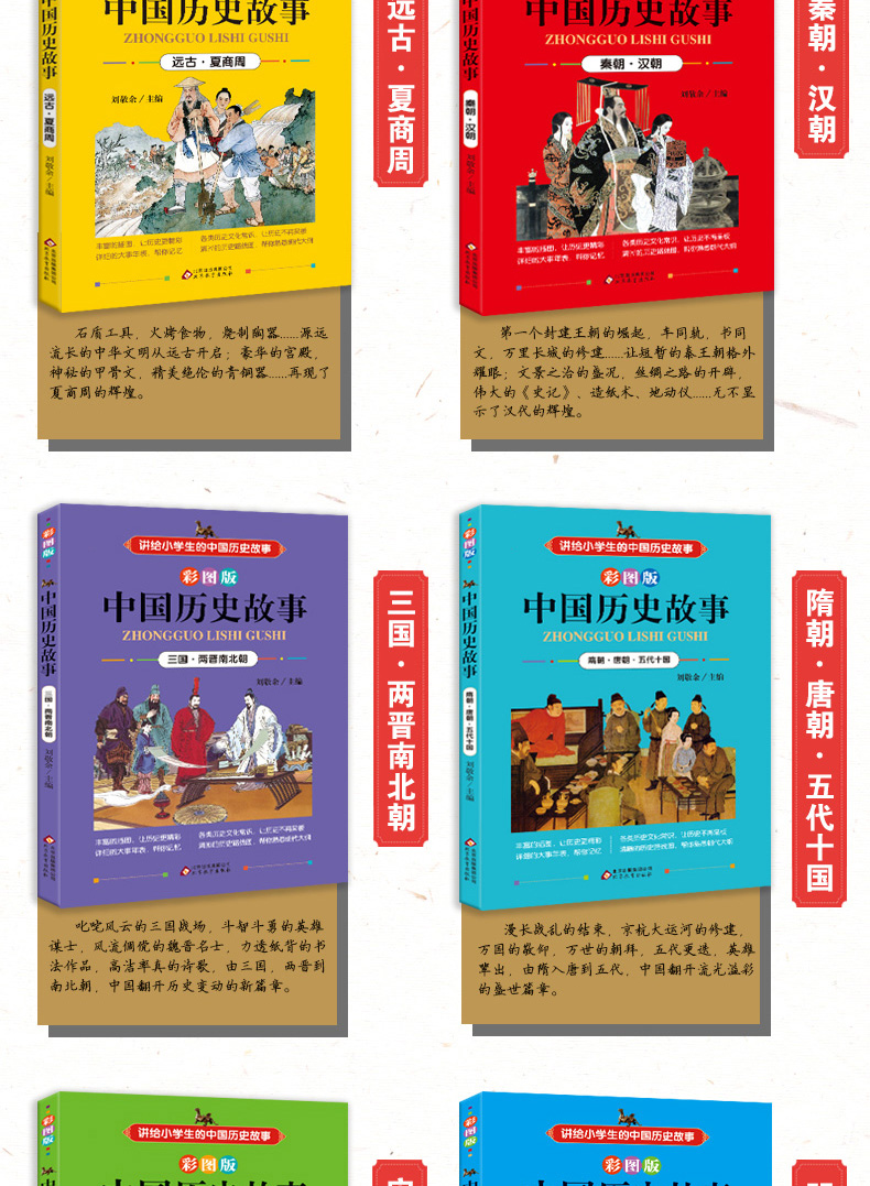 7，寫給兒童的中國歷史全套正版 兒童版歷史類書籍小學生三四五六年級閲讀課外書中華上下五千年故事書課外閲讀書 正版