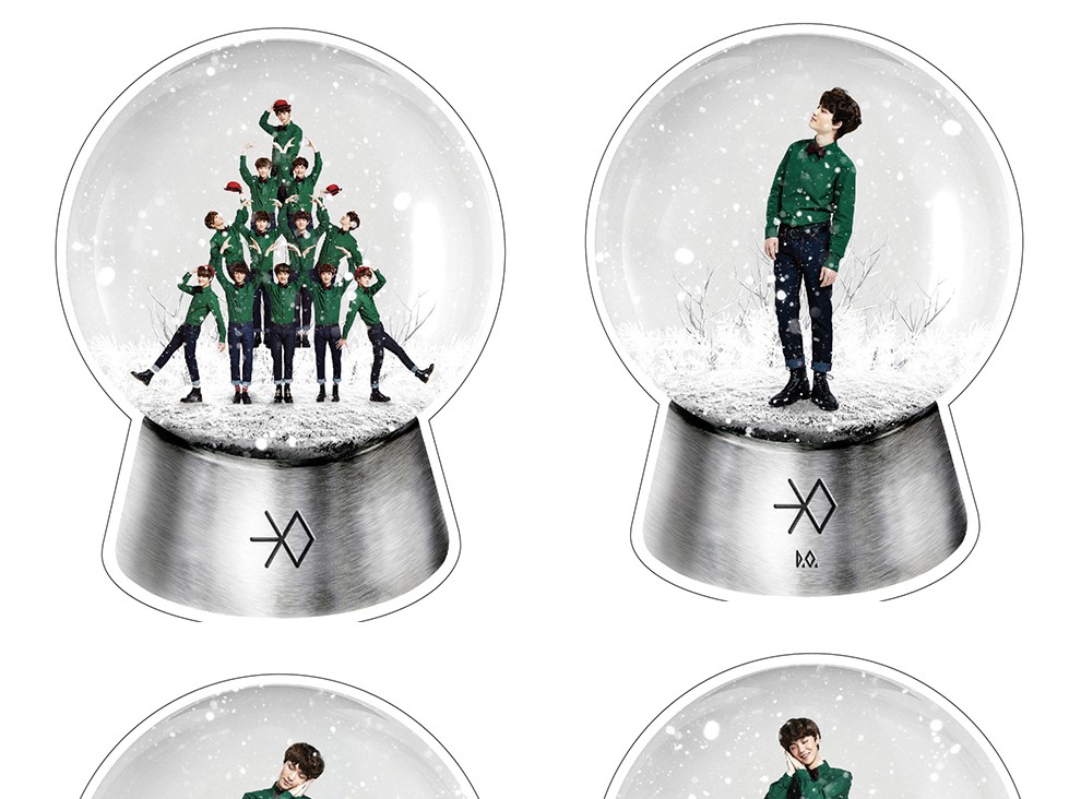 正版exo专辑中文版韩文版十二月的奇迹cd光盘精美写真册签名小卡韩文