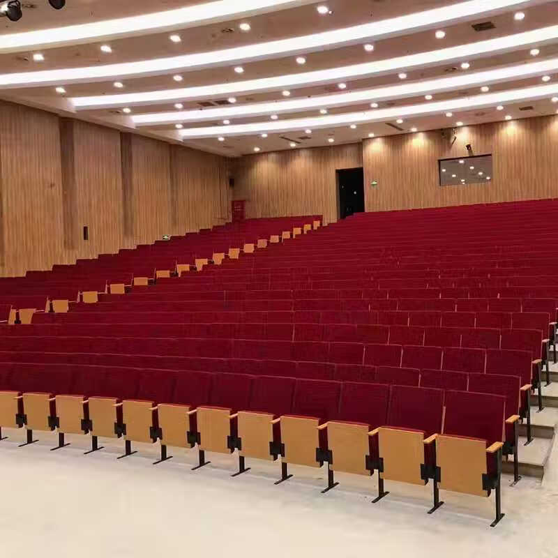 阶梯教室连排椅会议室礼堂椅多媒体课桌椅报告厅折叠联排座椅厂家 铝