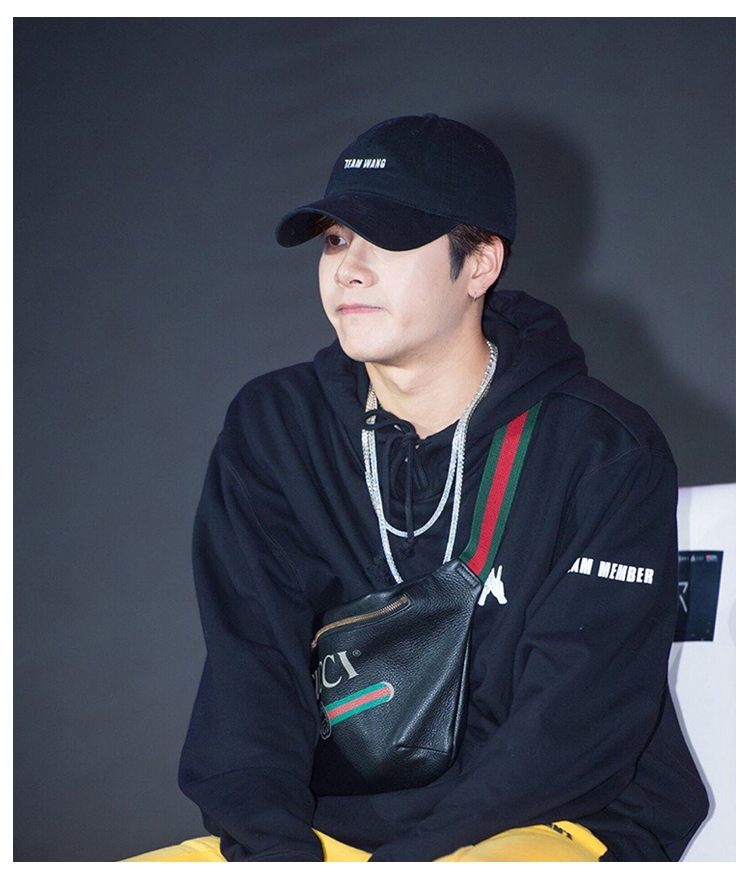 王嘉尔同款帽子男夏天韩版鸭舌帽休闲百搭显脸小防晒遮阳帽青年学生