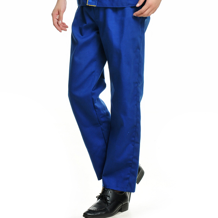 裤男工作服裤子汽修劳保裤男工裤工装制服 宝蓝色【4个大口袋裤子】
