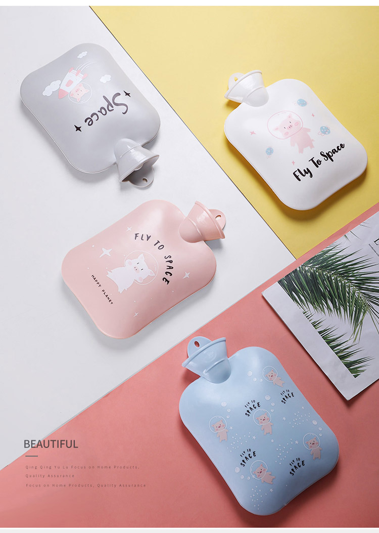 注水热水袋小号女毛绒布可爱迷你灌水暖手袋暖手宝防爆卡通暖水袋