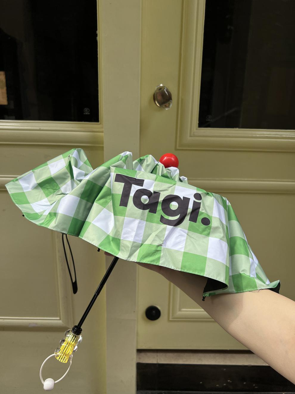 tagi伞雨宝晴雨伞 5折黑胶两用伞太阳折叠遮阳伞 浆果画笔【图片 价格