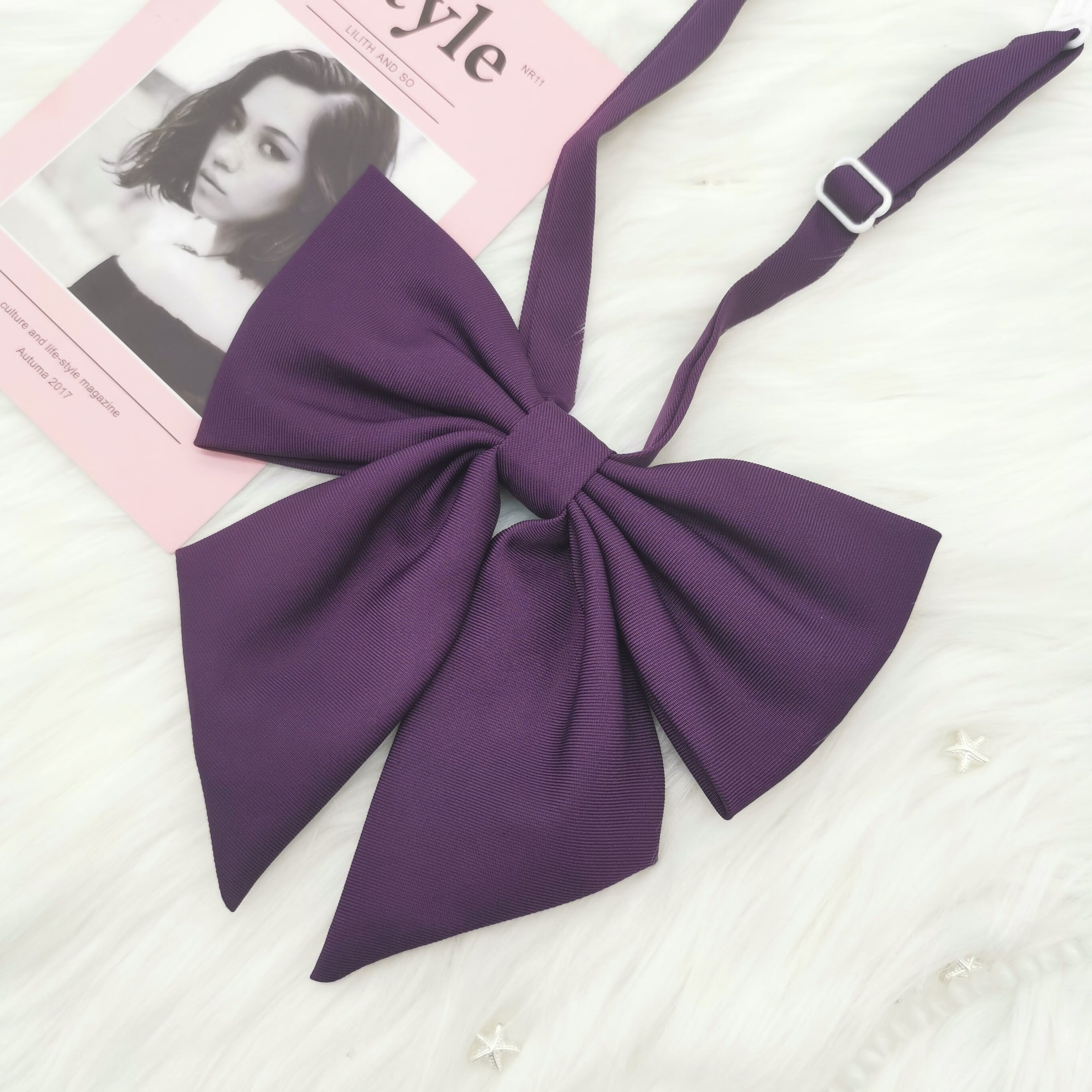 超大巨羽根】赤色jk领结女色尖角领花学生制服水手服大蝴蝶结 赤羽根