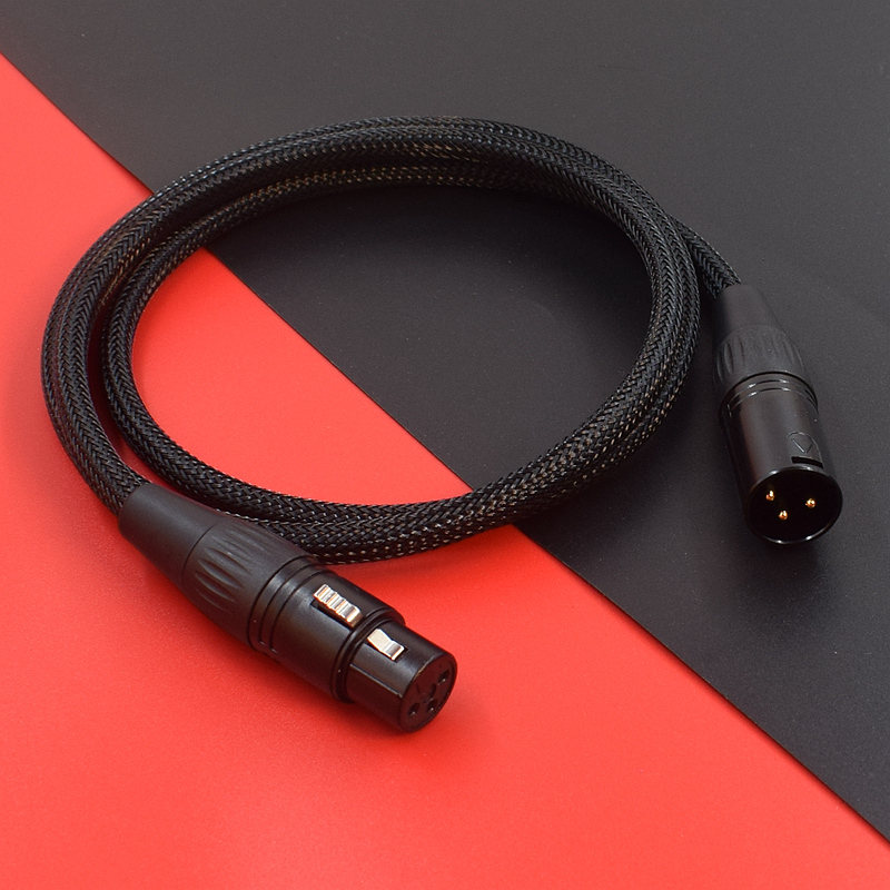 卡农线公对母话筒音频线卡侬线xlr平衡线电容麦连接线莱维特lct240pro