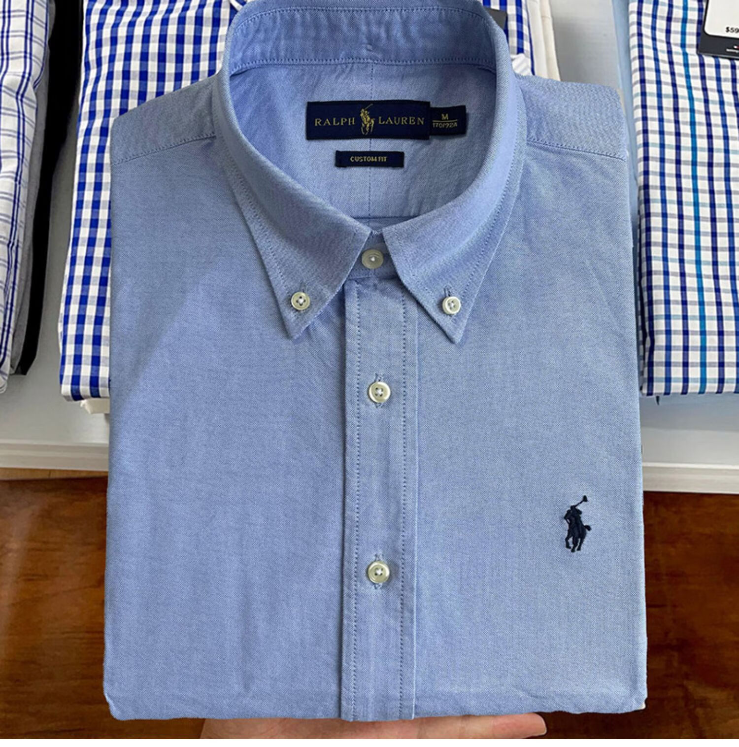 美国保罗拉夫·劳伦美式polo小马标衬衫保罗男士休闲长袖牛津纺纯棉