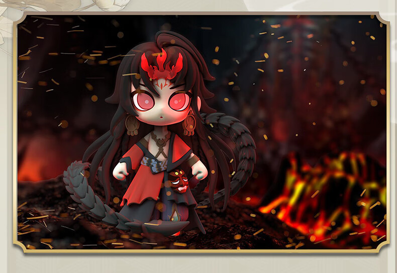 阴阳师周边现世奇趣盲盒第五弹帝释天阿修罗q版人物手办官方正版公仔