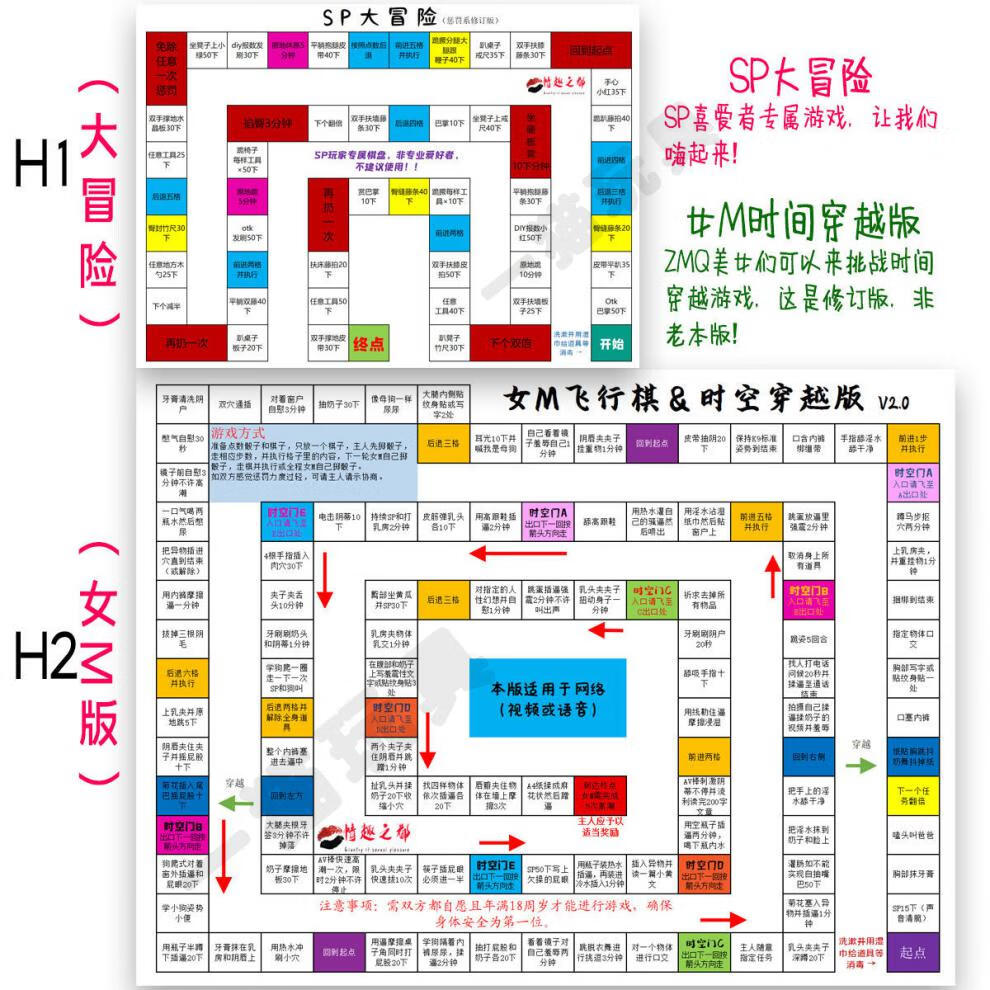 夫妻飞行棋成人版情侣版双人恋爱神器大富翁污情趣互动玩具促进感情