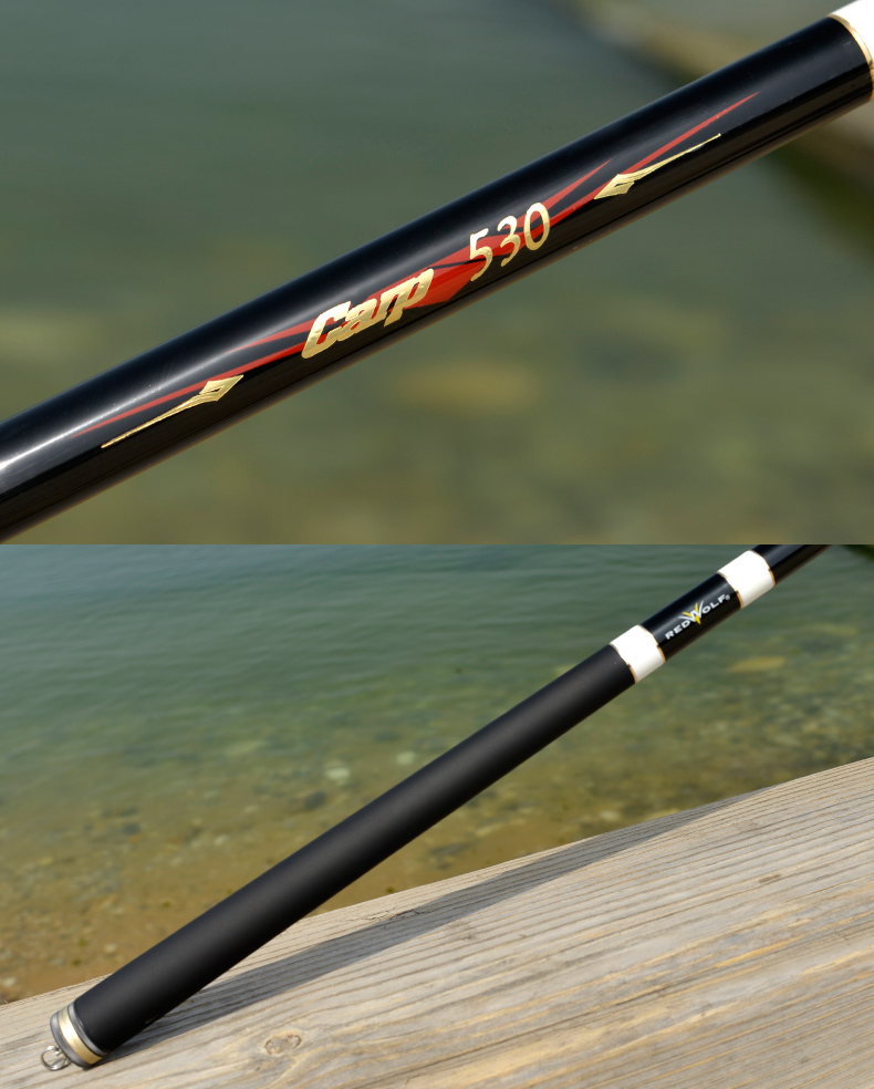 红狼台钓竿至尊版54米28调鱼竿手竿碳素超轻超硬钓鱼竿钓竿鱼杆争锋