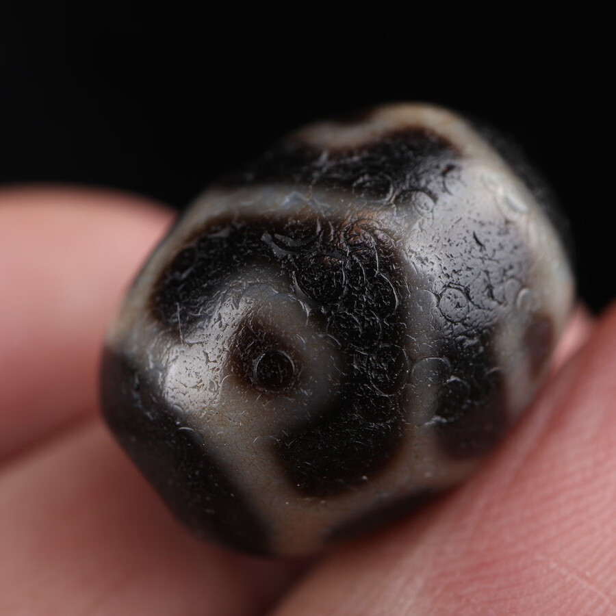 异地彩虹至纯工艺油润风化莲花达洛锁骨天珠藏式精品莲花达洛珠