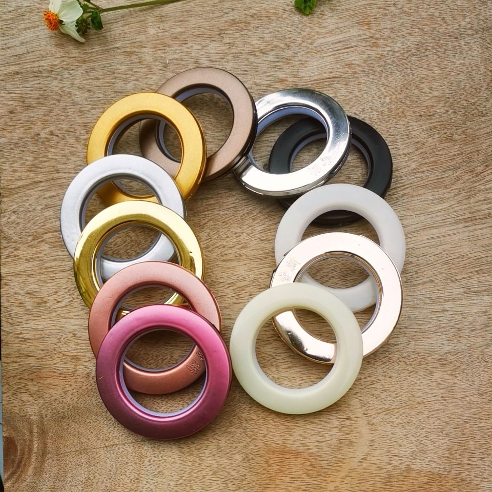 梦动 窗帘配件圆环挂环70系列窗帘环罗马艺术圈布扣环打孔圈消声纳米