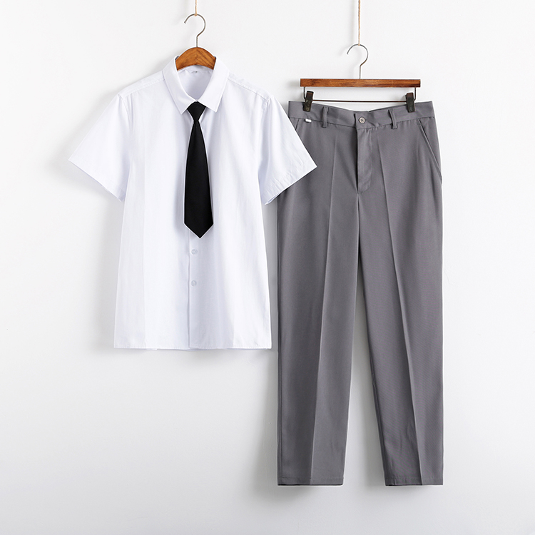 衬衫 裤子 初高中学院风dk制服 短袖男衬善放疲 尤克达蒂(yookdd)
