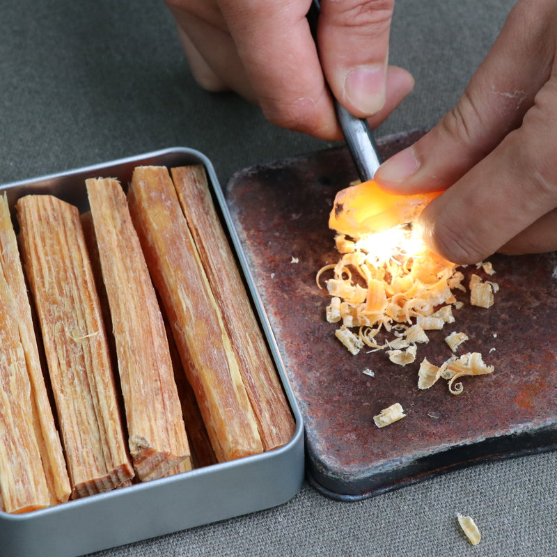 博林熊(borleoxior) 松明子引火精装松明盒装野外高