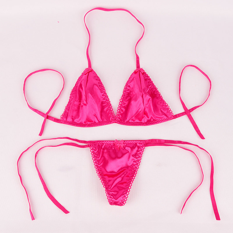 【官方严选】比基尼三点装泳衣性感诱惑女士内衣内裤绑带丁字裤吊带