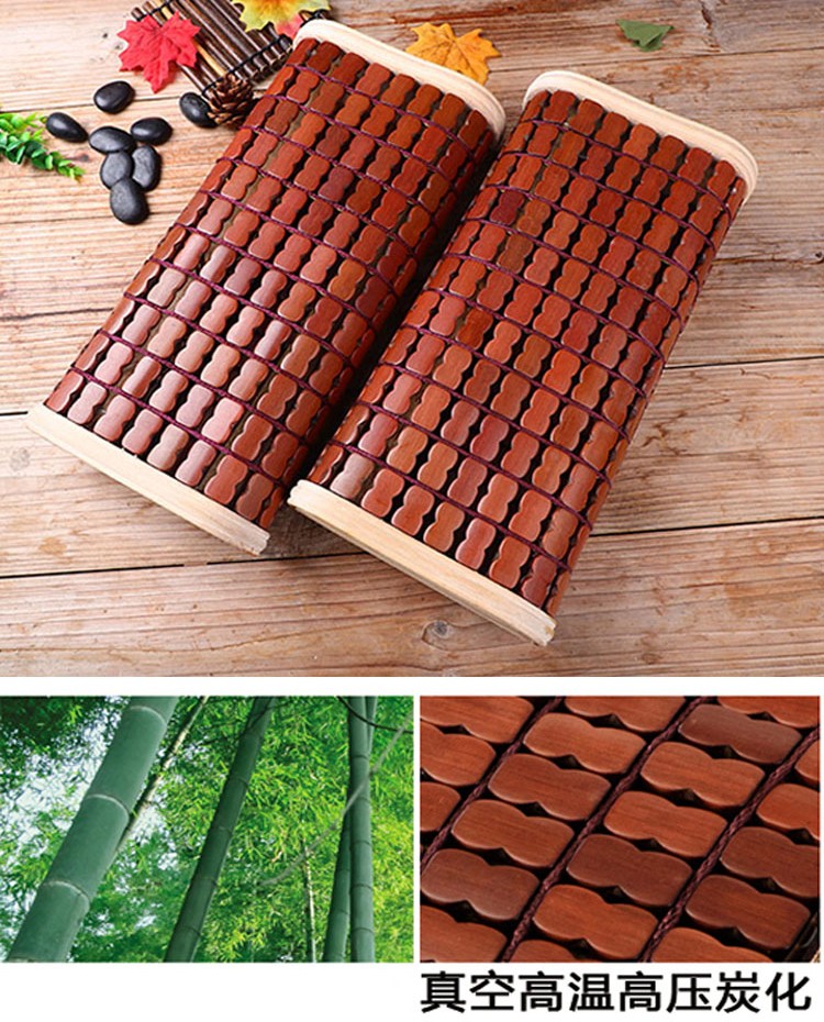 麻将枕头夏季竹枕凉枕凉席枕头碳化竹片枕麻将席空心枕头汗蒸透气护颈