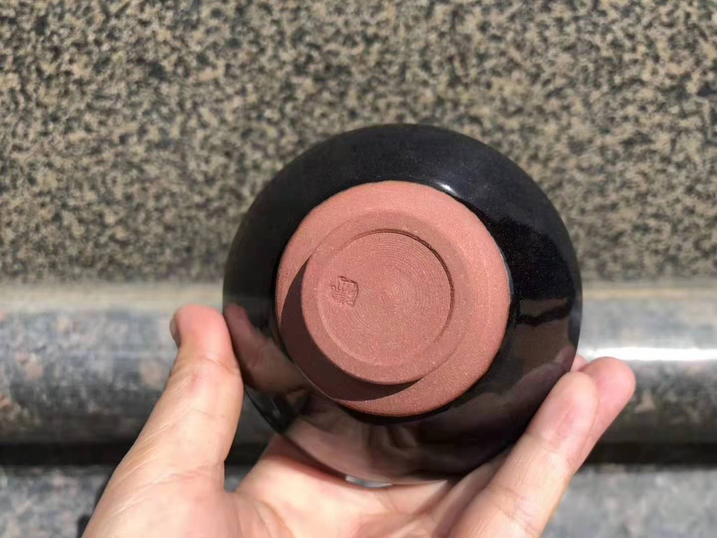 鸡缸杯大师级孙建兴回蓝建盏茶杯主人盏杯建阳建窑功夫铁胎套装茶具