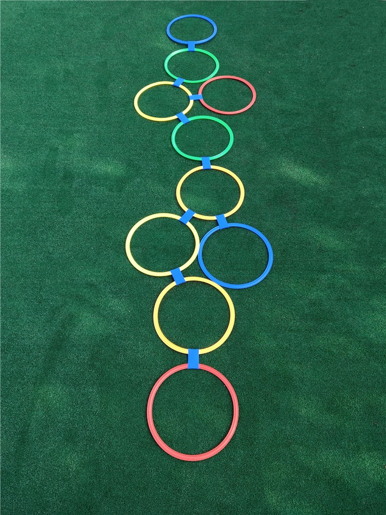 儿童跳跳圈圈环 幼儿园教具儿童体能训练器材体育户外子玩具跳房子跳