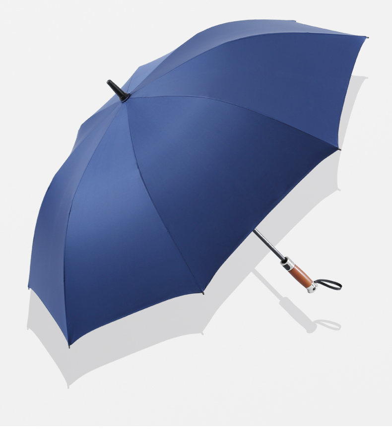 长柄伞超大加固长柄晴雨伞男女士商务黑胶防晒遮阳伞防太阳伞蓝色