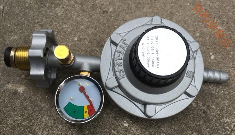 防漏煤气阀防爆阀煤气减压阀液化气可调节带压力表家用煤气灶配件 火