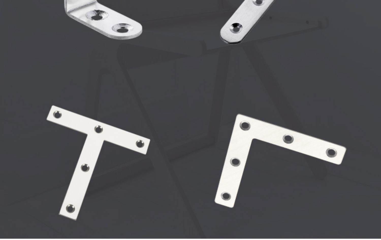 不锈钢角码90度直角加固件桌椅固定器配件家具连接件三角铁片支架 12