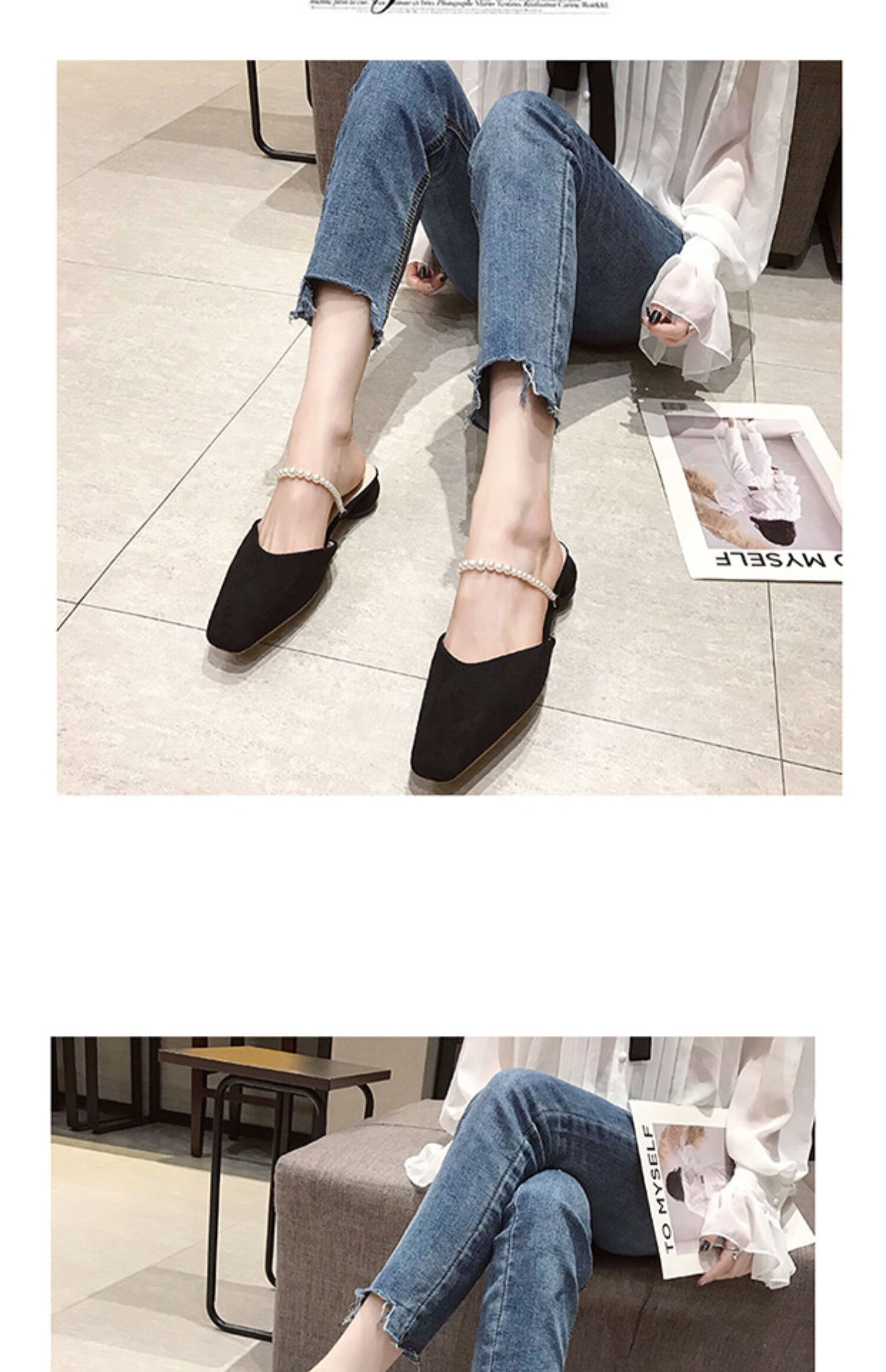 达芙妮女鞋包头凉鞋女中跟粗跟夏季新款礼服女鞋百搭时装两穿仙女高跟