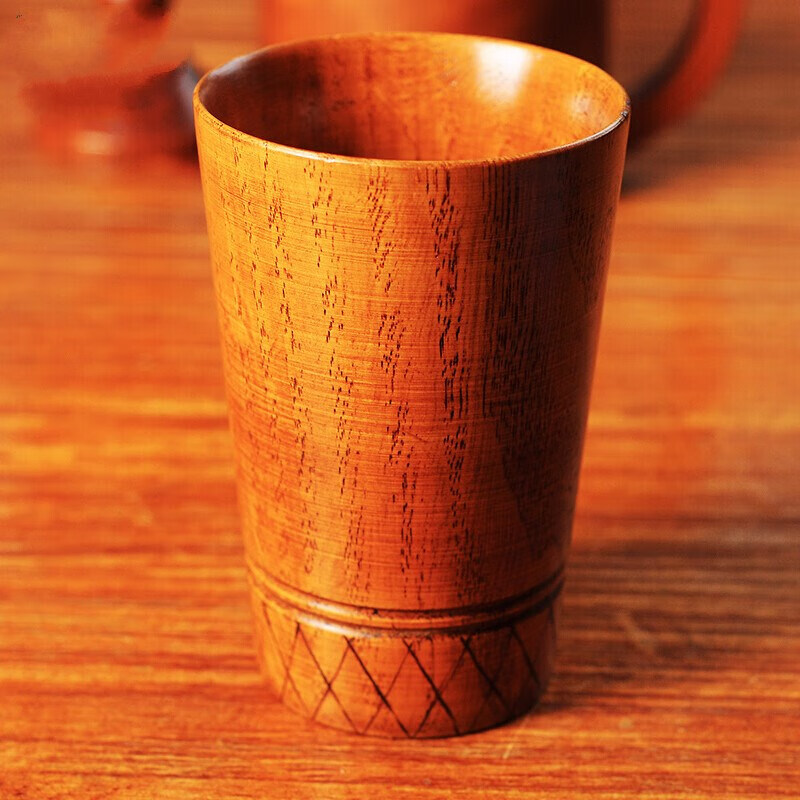 吉富达 木桶杯 酒吧圣经木头酒杯木纹鸡尾酒杯橡木桶酒杯木桶杯柯林杯