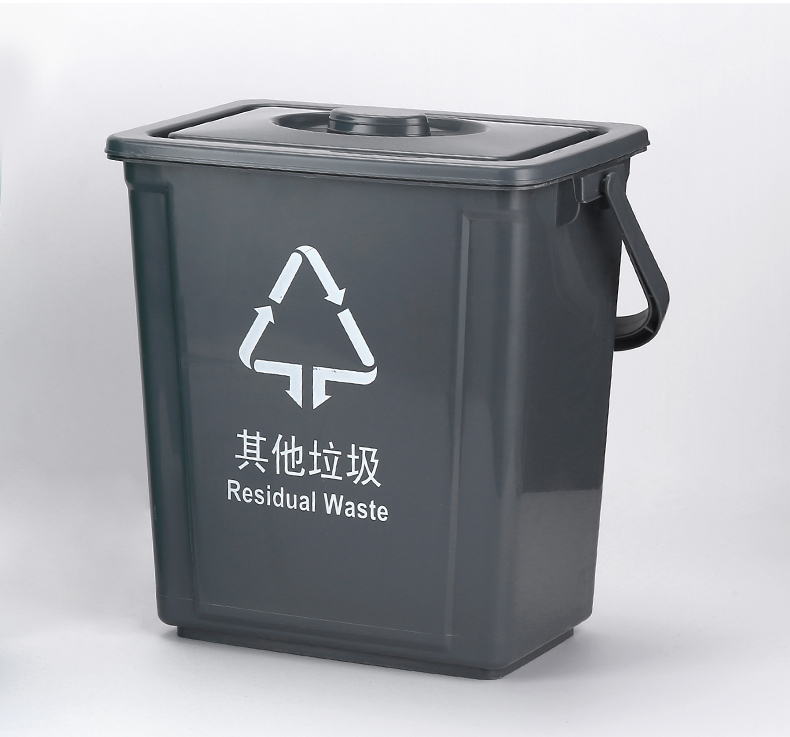 富诚行(fu cheng hang)带盖回收桶会议茶渣桶 绿色带过滤网层 方形10