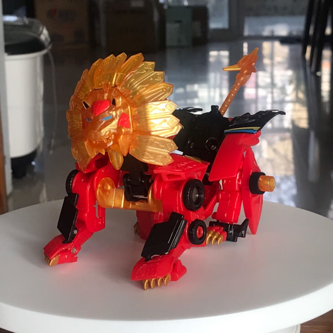 达力天地神兽金刚2天神地兽玩具圣狮王红凤凰伏魔牛无限合体 精装版地