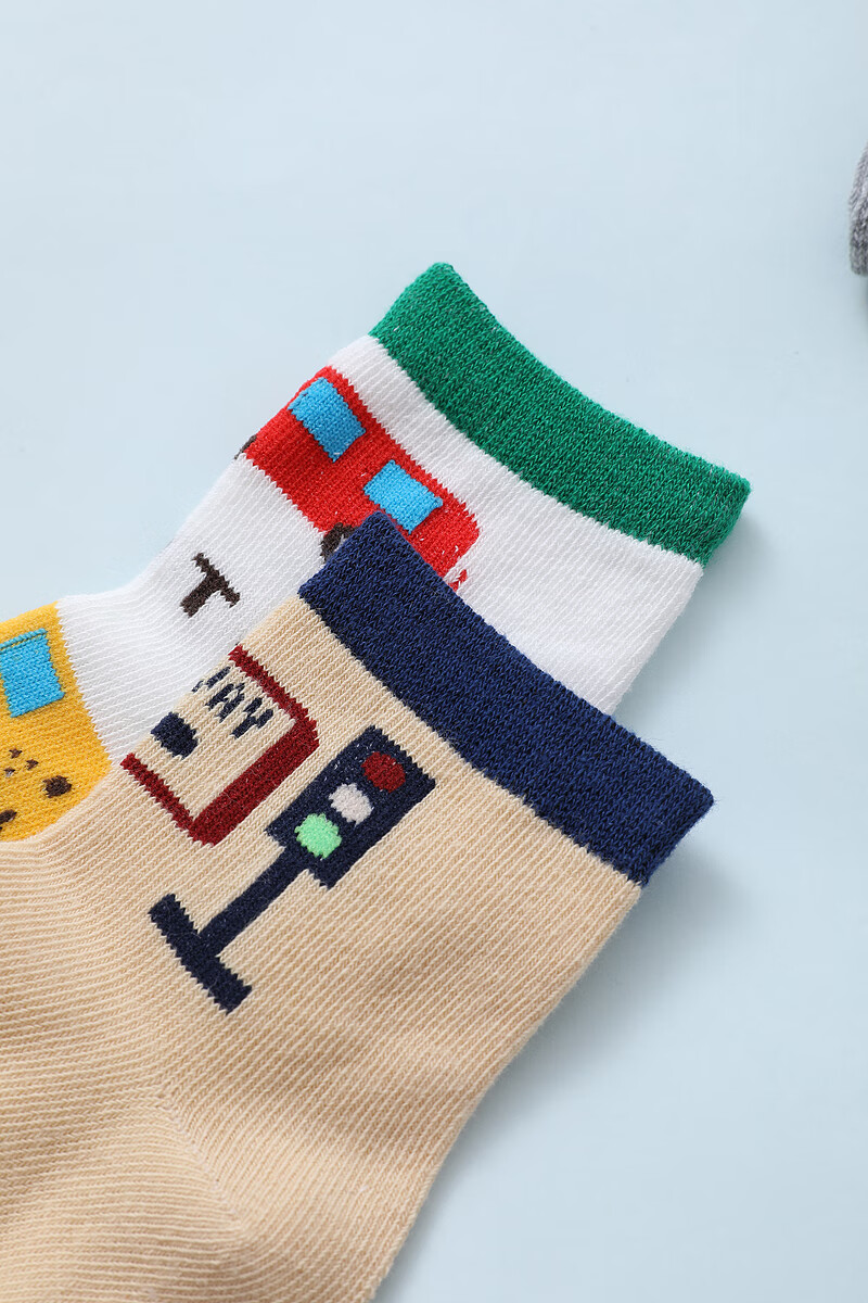 浪莎 男童袜子春秋纯棉中大童男中筒袜秋冬季小男孩宝宝儿童袜子秋厚