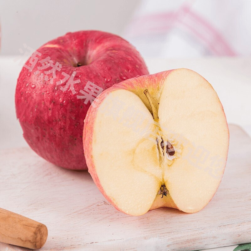 华圣苹果水果苹果新鲜脆甜水果洛川红富士精选大果80-85大果12粒 8斤