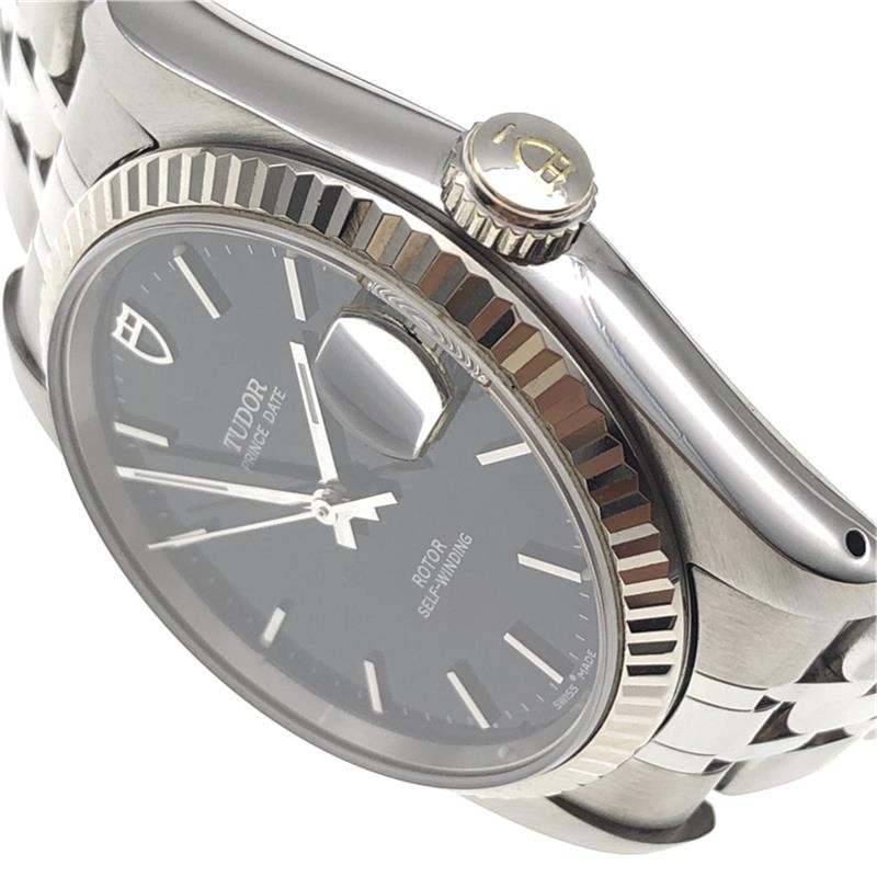 二手95新帝舵tudor王子系列自动机械男士手表74034黑盘钟表腕表奢侈品