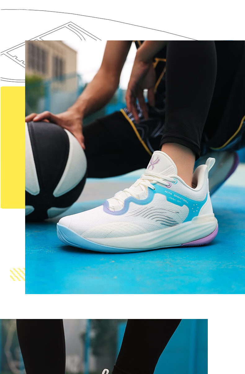 【速决5代】安踏篮球鞋男2022秋季男鞋实战耐磨缓震运动鞋高回弹球鞋