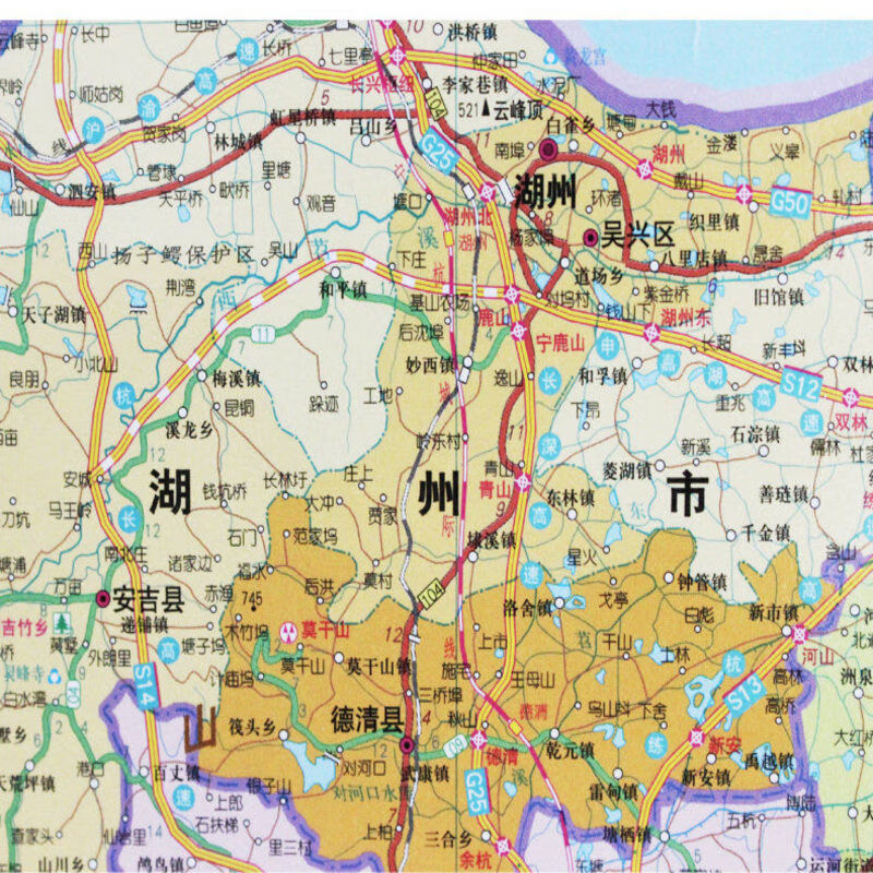 2021年新版浙江省地圖掛圖11米x08米整張無拼接交通旅遊