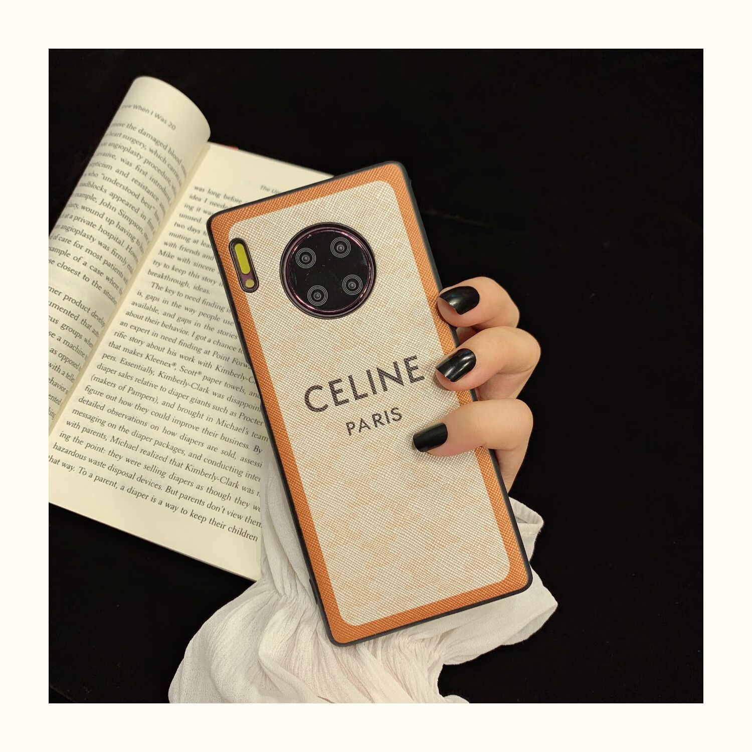 斐喆潮牌celine适用华为mate30pro手机壳nova7pro女款全包防摔mate40